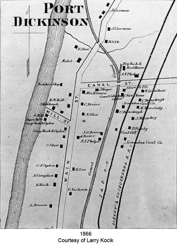 Historical Map Village of Port Dickinson, N.Y.